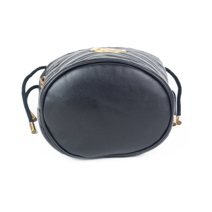 Gucci GG Marmont Mini Bucket Bag in Black