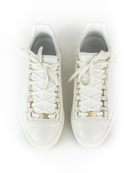 Balenciaga Crinkled Leather Sneakers