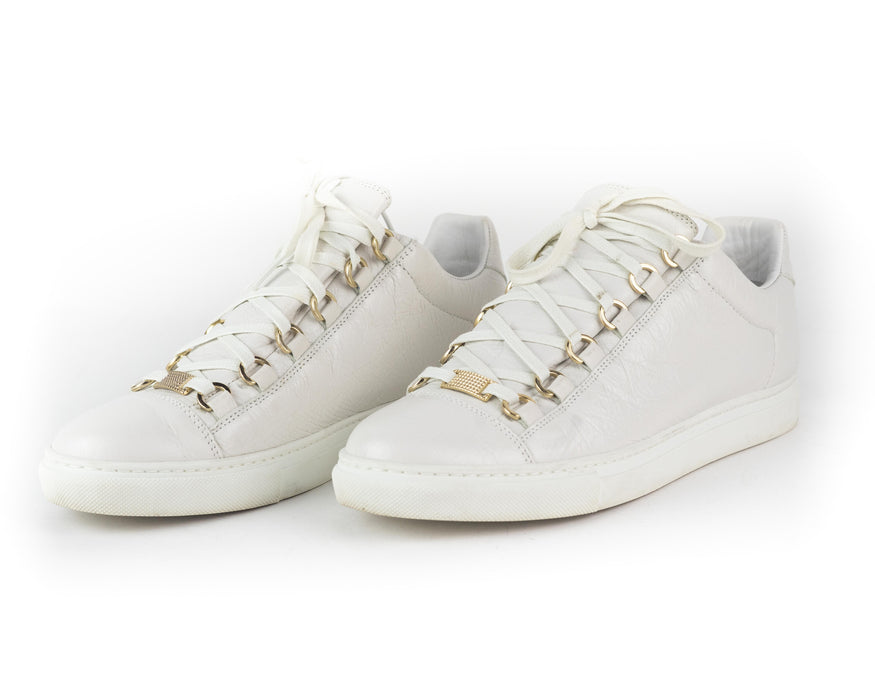 Balenciaga Crinkled Leather Sneakers