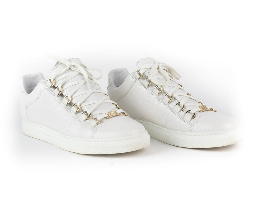 Balenciaga Crinkled Leather Sneakers