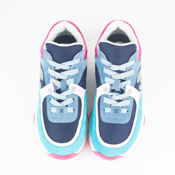 Chanel WMNS Sneakers in Navy and Turquoise