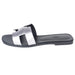 Hermes Oran Sandal in Gris Argenté