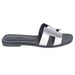 Hermes Oran Sandal in Gris Argenté