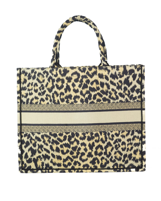 Dior Book Tote in Beige Multicolor Mizza Embroidery