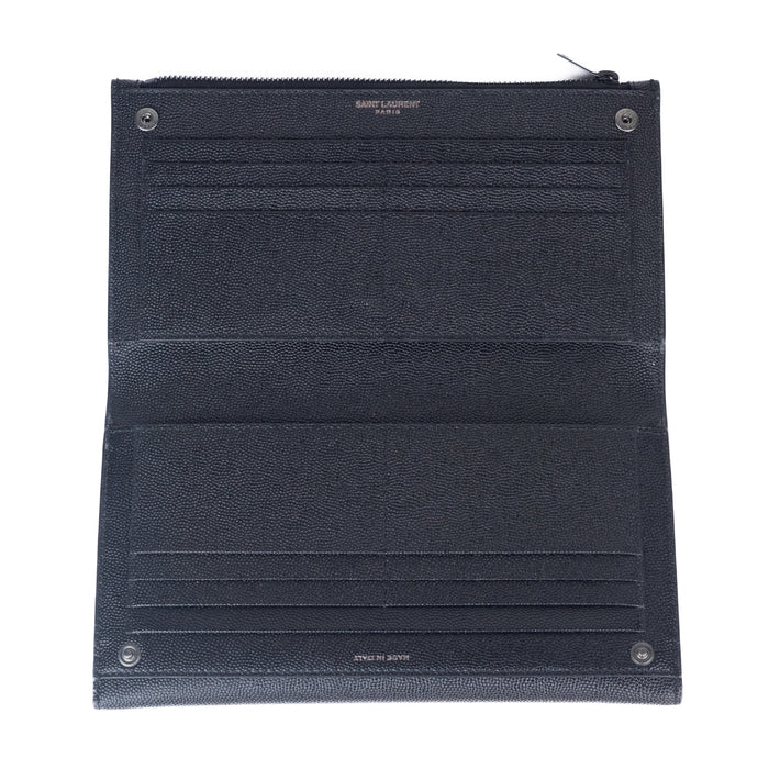 Saint Laurent Large Uptown Wallet in all Black