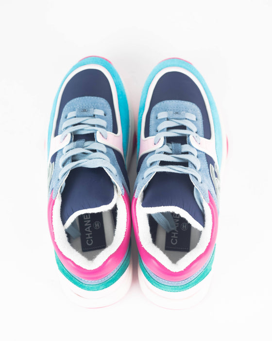 Chanel WMNS Sneakers in Navy and Turquoise