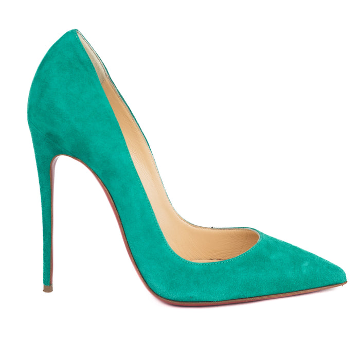 Christian Louboutin So Kate Suede 120MM in mint