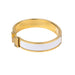 Hermes Clic H Bracelet in White GM