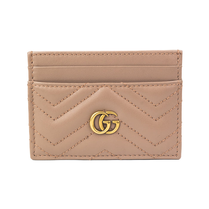 Gucci Marmont card case nude