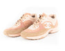 Chanel Pink Suede Sneakers