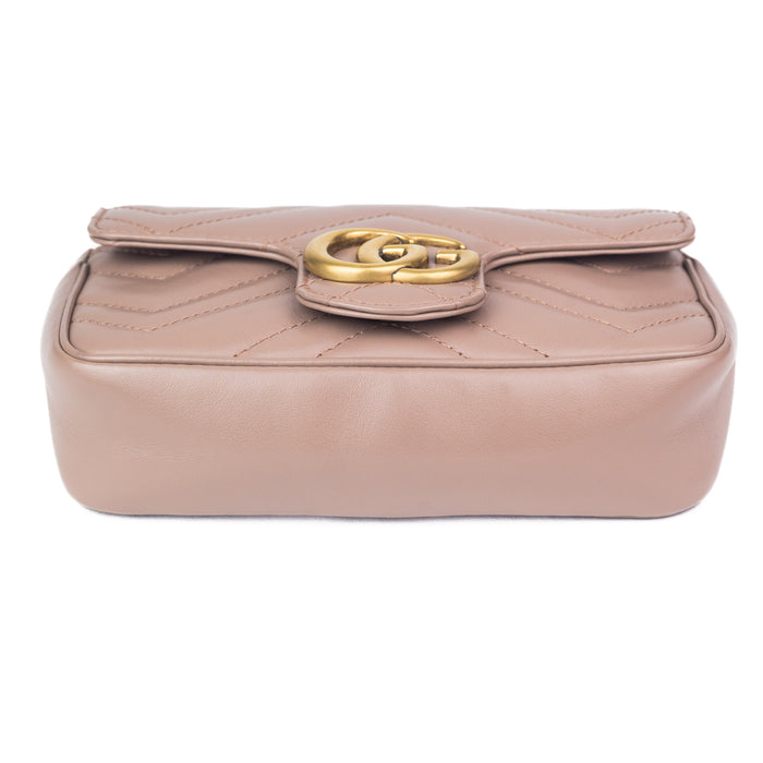 GG Marmont Super Mini Nude