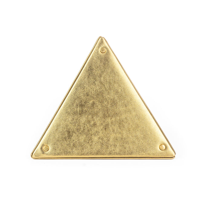 Saint Laurent Metallic Gold Pyramid Box Bag