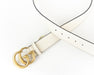 Gucci Leather Belt with Double G Buckle in White