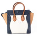 Celine Medium Luggage Tote in Brown, Blue, and Cream