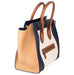 Celine Medium Luggage Tote in Brown, Blue, and Cream