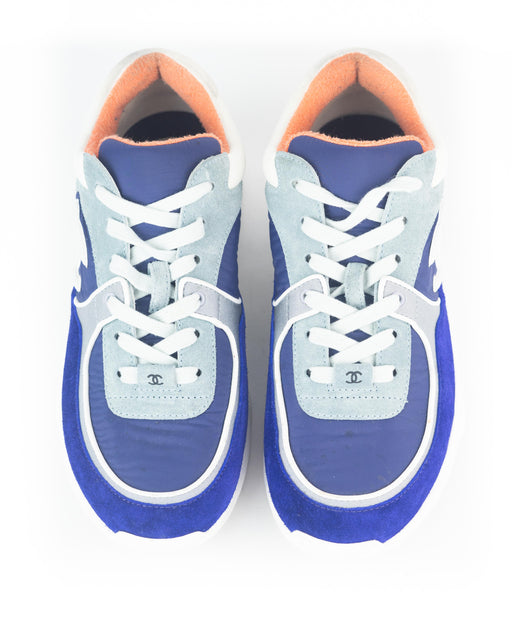 Chanel Multicolor Suede and Nylon Calfskin Sneakers