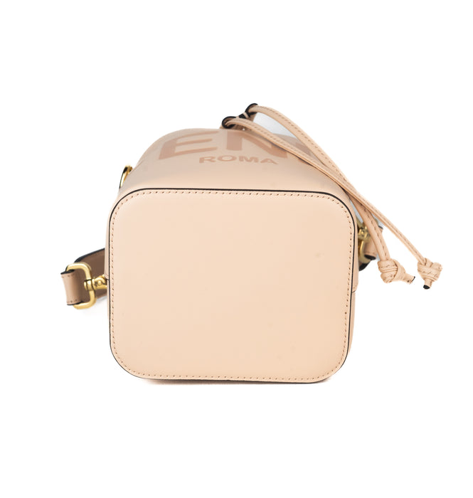 Fendi Mon Tresor Pale Pink Leather Mini Bucket Bag