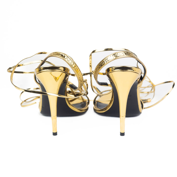 Tom Ford Mirror Ankle Wrap Sandals