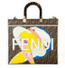 Fendi Medium Sunshine Tote in FF Glazed Fabric