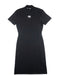 Alexander Wang Mock Neck Tee Dress in Black Bodycon Knit