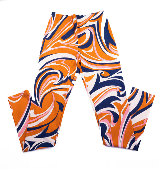 Emilio Pucci Stretch Leggings in Printed Orange