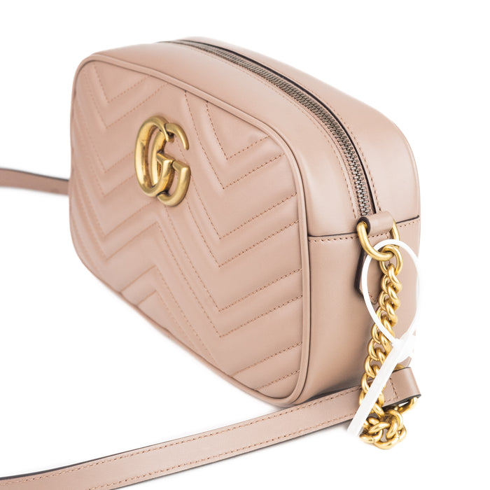 Gucci GG Marmont Small Leather Shoulder bag Dusty Pink