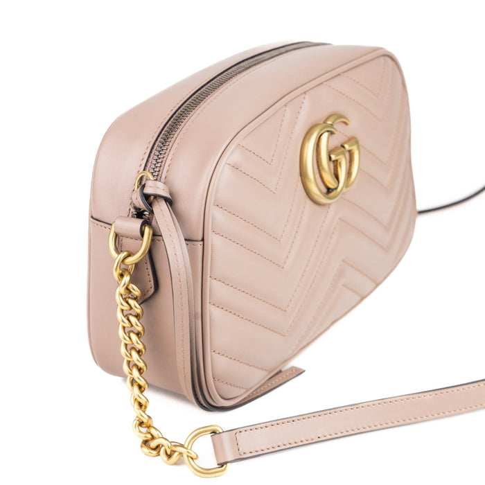 Gucci GG Marmont Small Leather Shoulder bag Dusty Pink