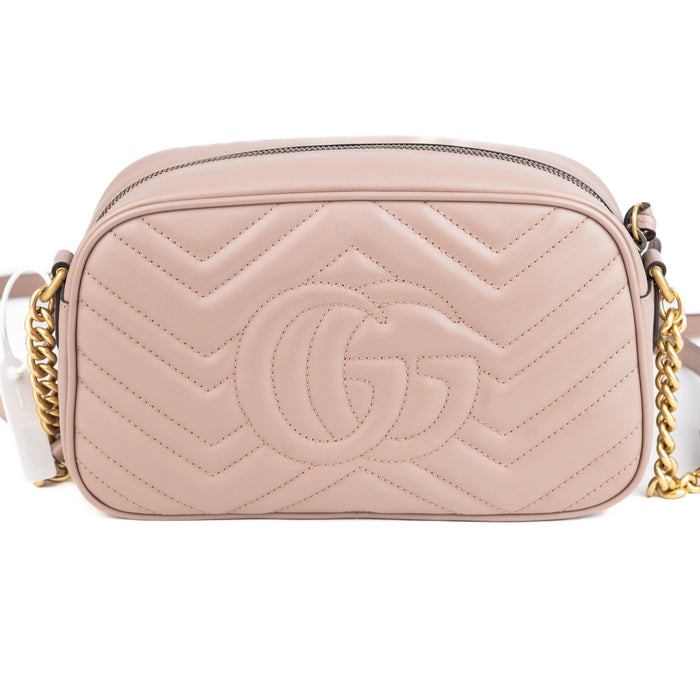 Gucci GG Marmont Small Leather Shoulder bag Dusty Pink