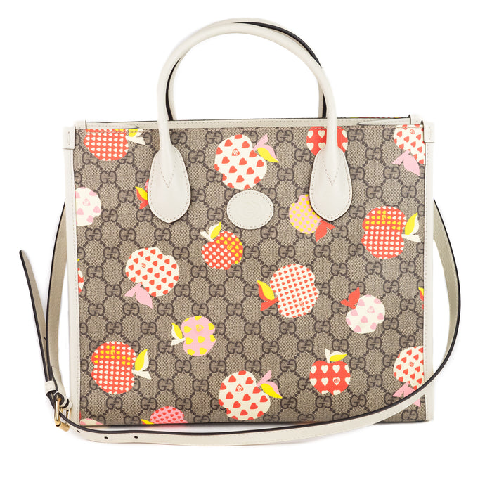 Gucci GG Monogram Les Pommes Small Tote Bag
