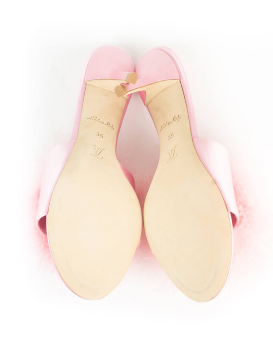 Louis Vuitton Marylin Slippers in Pink