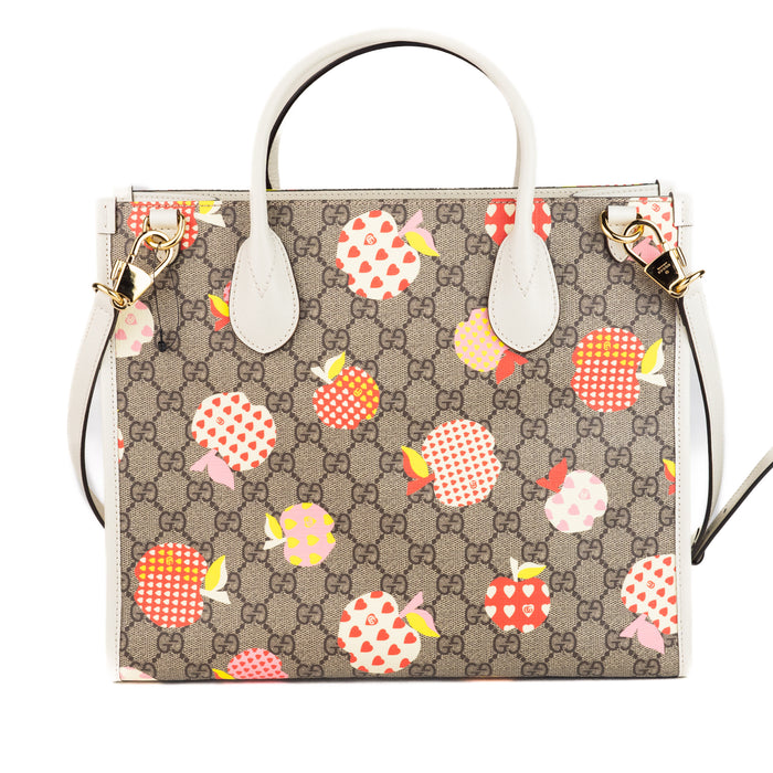 Gucci GG Monogram Les Pommes Small Tote Bag