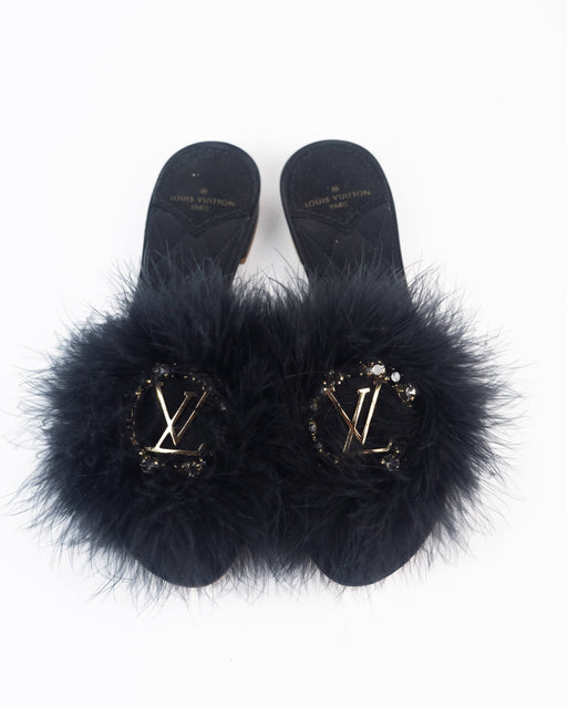 Louis Vuitton Marylin Flat Mules in Black