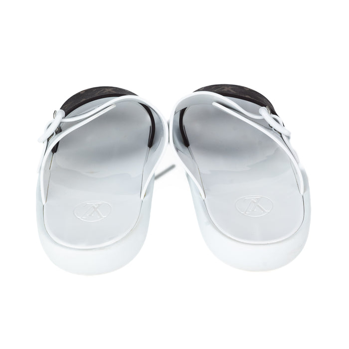 Louis Vuitton Sunbath Flat Mule in White