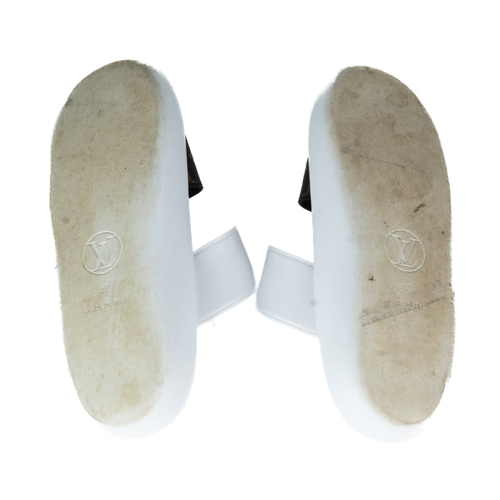 Louis Vuitton Sunbath Flat Mule in White