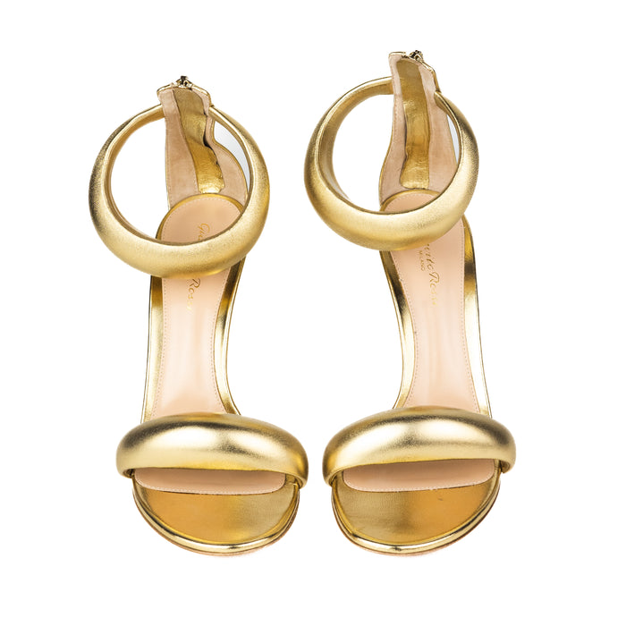 Gianvito Rossi Bijoux Gold Metal Sandals