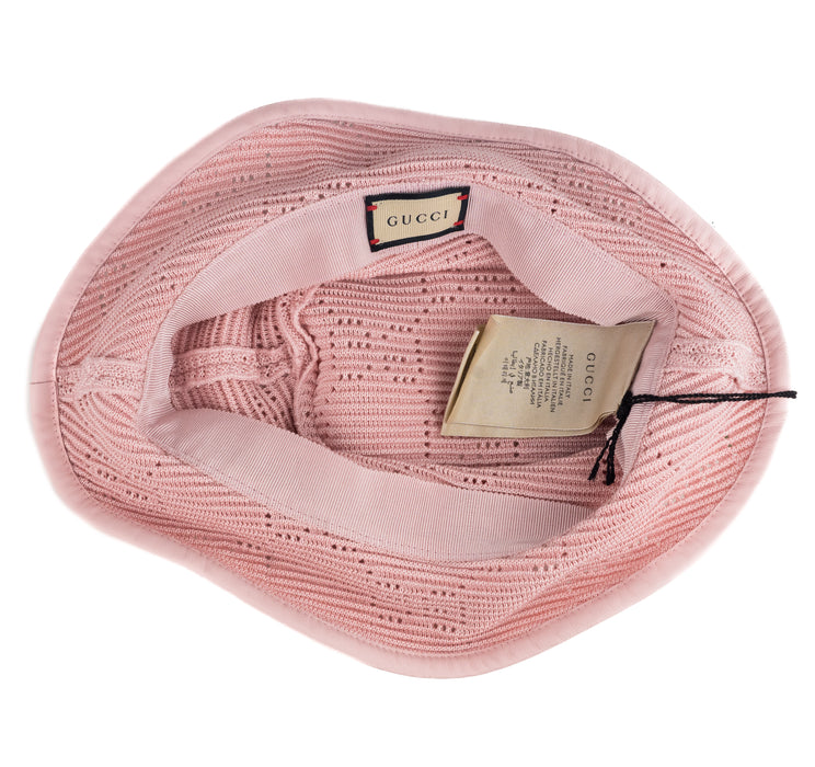 Gucci GG Knitted Bucket Hat Pink