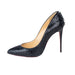 Christian Louboutin Pigalle Follies Patent Crow Pumps in Black