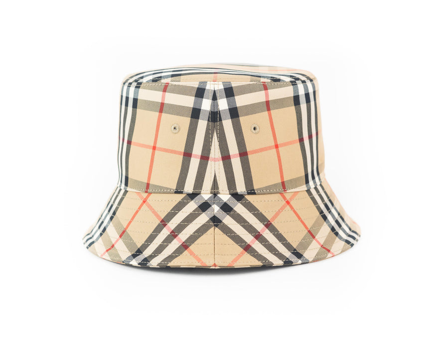 Burberry Vintage Check Technical Cotton Bucket Hat