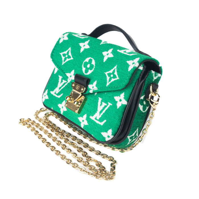 Louis Vuitton Micro Métis in Green Monogram Jacquard Velvet