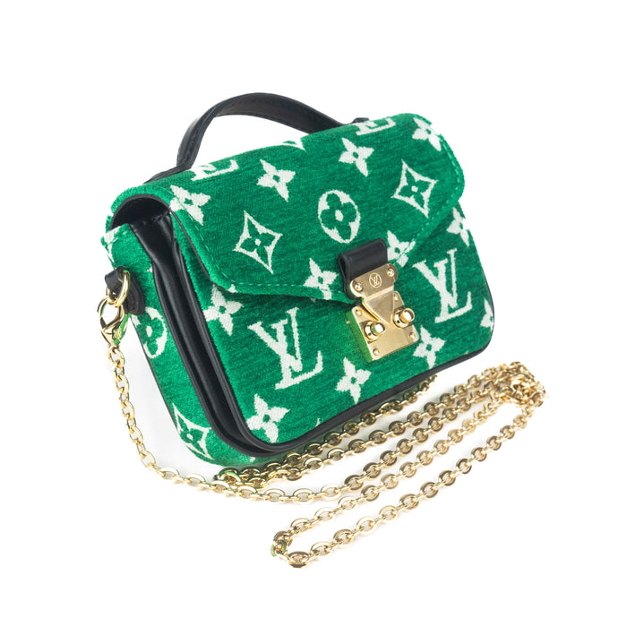 Louis Vuitton Micro Métis in Green Monogram Jacquard Velvet