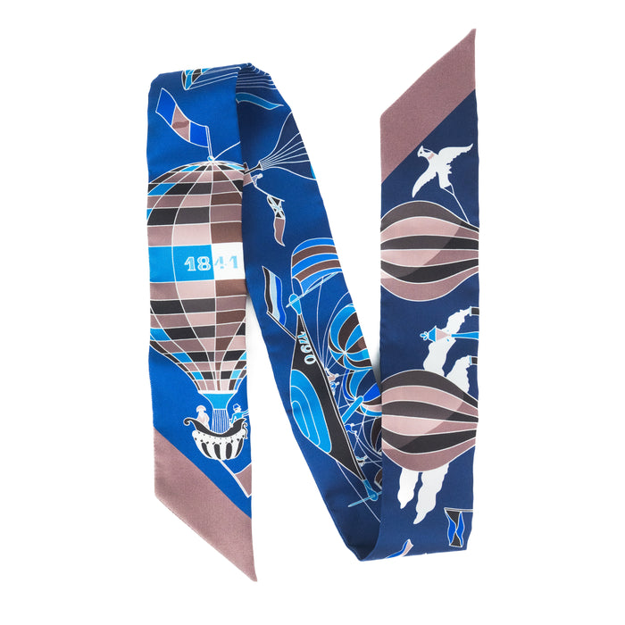 Hermes Les Folies du Ciel Twilly in Marine and Marron