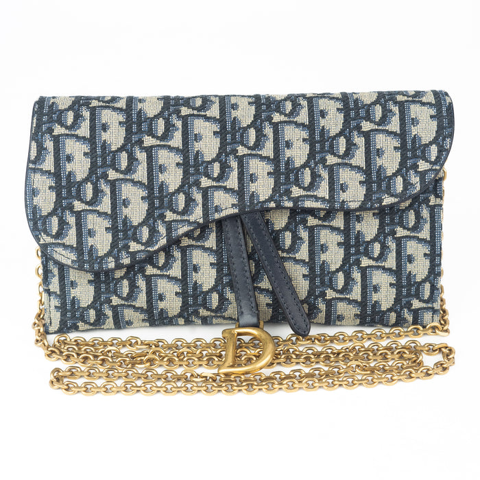 Dior Long Saddle Wallet on Chain