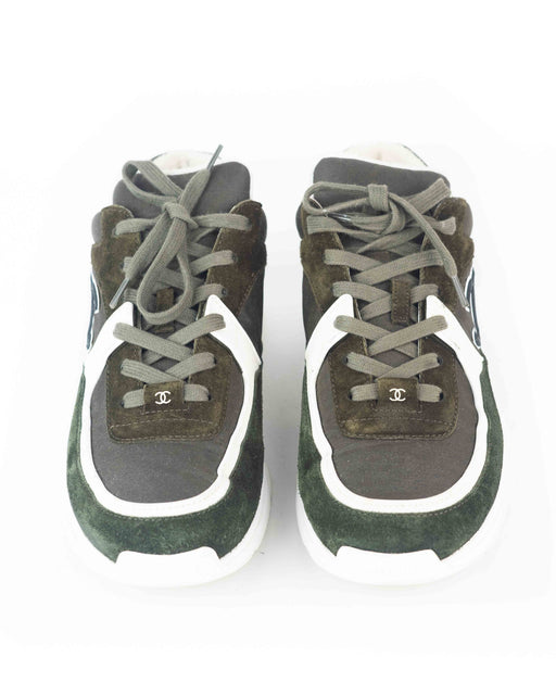 Chanel Nylon and Suede Sneakers