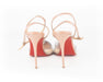 Christian Louboutin PVC Nude and Crystal Pumps
