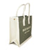 Saint Laurent Rive Gauche Small Tote Bag in Military Green Linen and Leather