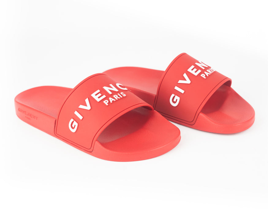 Givenchy Logo-embossed Rubber Slides