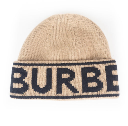 Burberry Logo Intarsia Cashmere Beanie