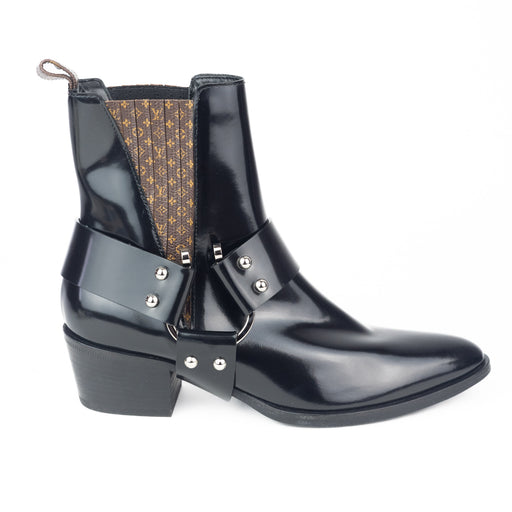 Louis Vuitton Calfskin Monogram Rhapsody Ankle Boots