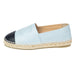 Chanel Lambksin Espadrilles in light blue and black