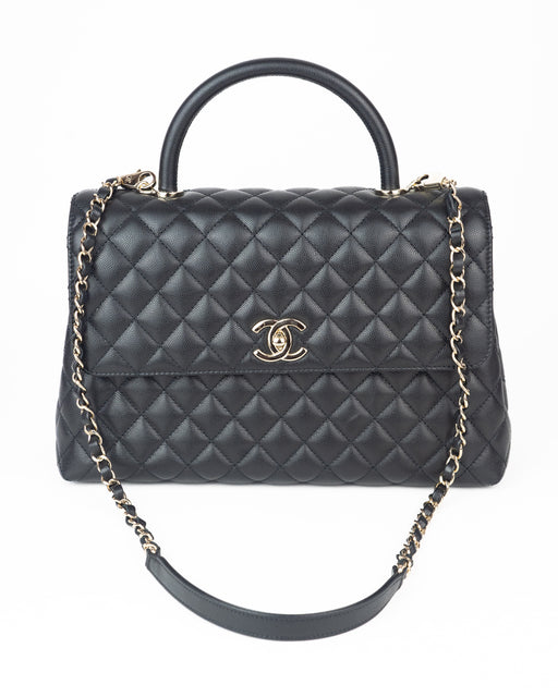 Chanel Caviar Maxi Coco Top Handle Bag